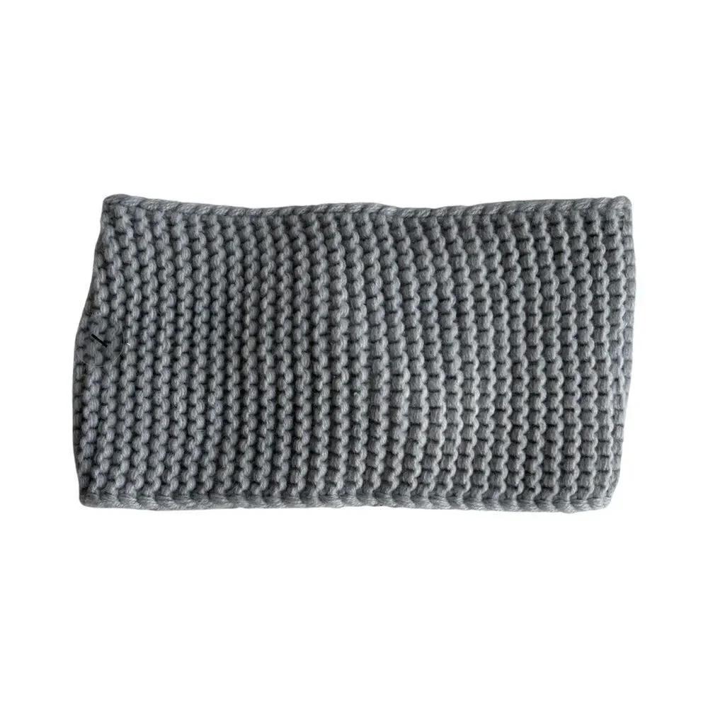 West Loop Women’s Gray Knit Criss Cross Front Solid Acrylic Headband OSFM NWT